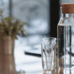 glass carafe serving water